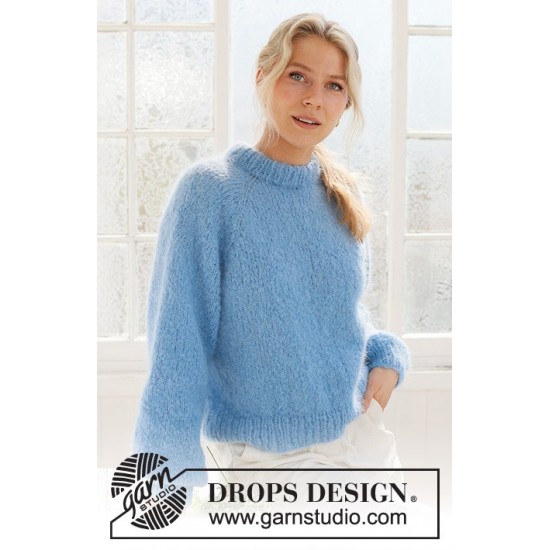 Сет за плетиво: Пуловер Blueberry Cream от DROPS Design Сет за плетиво: Пуловер Blueberry Cream от DROPS Design