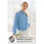 Сет за плетиво: Пуловер Blueberry Cream от DROPS Design Сет за плетиво: Пуловер Blueberry Cream от DROPS Design