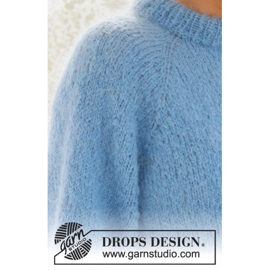 Сет за плетиво: Пуловер Blueberry Cream от DROPS Design Сет за плетиво: Пуловер Blueberry Cream от DROPS Design