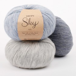 ДРОПС Скай - DROPS Sky - с лукс усещане, супер мекa, лека, дишаща и много устойчива