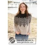 Сет за плетиво: Пуловер Inverted Peaks от DROPS Design Сет за плетиво: Пуловер Inverted Peaks от DROPS Design