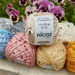Mosaic Paillettes -  fancy sequin yarn
