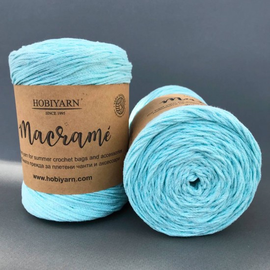 Макраме 250 грама - 85% памук и 15% полиестер Макраме 250 грама - 85% памук и 15% полиестер