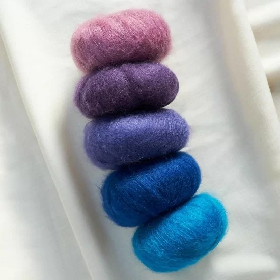 Soft Silk Mohair Knitting for Olive