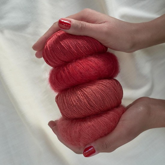 soft silk mohair knitting for olive прежда Soft Silk Mohair Knitting for Olive