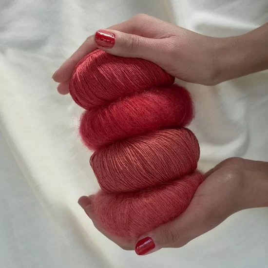 Soft Silk Mohair Knitting for Olive