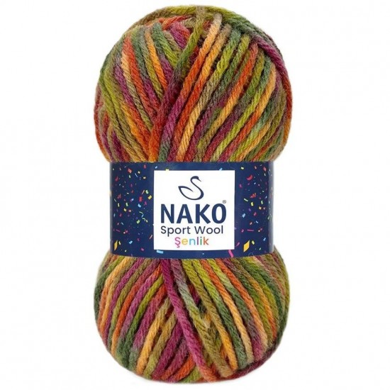 Спорт вул колор - обемна прежда с 25% вълна