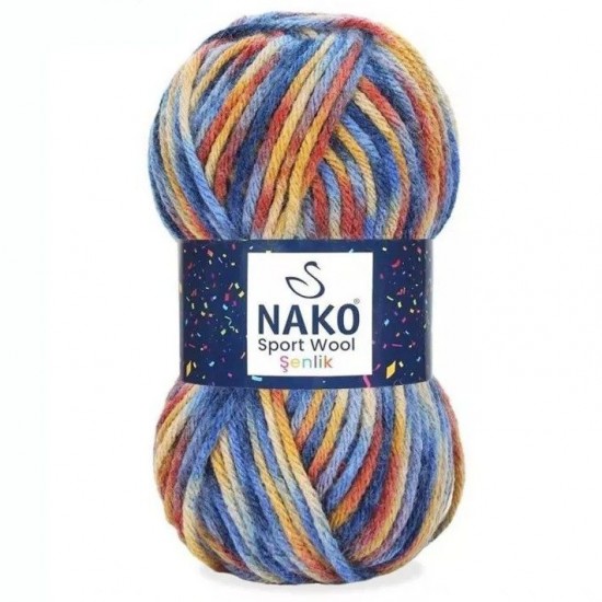 Спорт вул колор - обемна прежда с 25% вълна