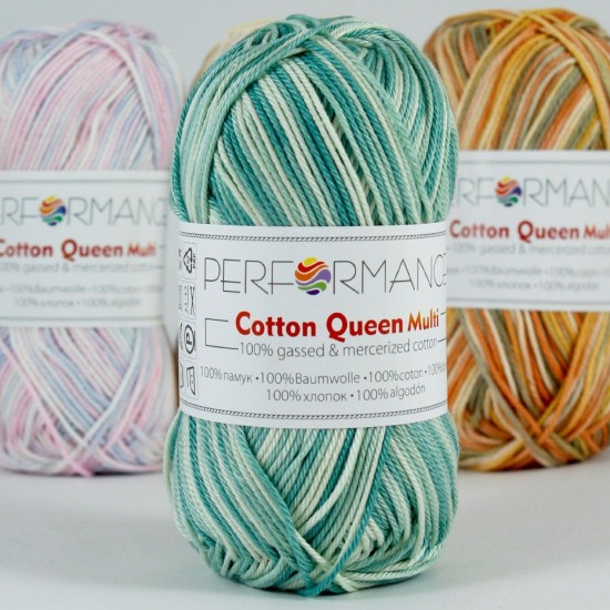 Котон куин мулти - красив цветен векторен печат