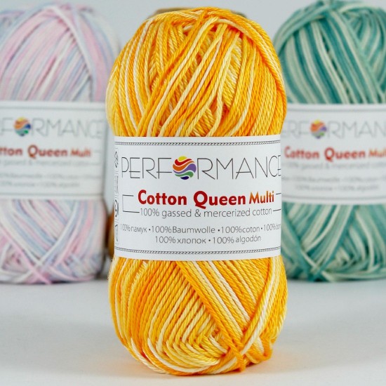 Котън куин мулти - красив цветен векторен печат