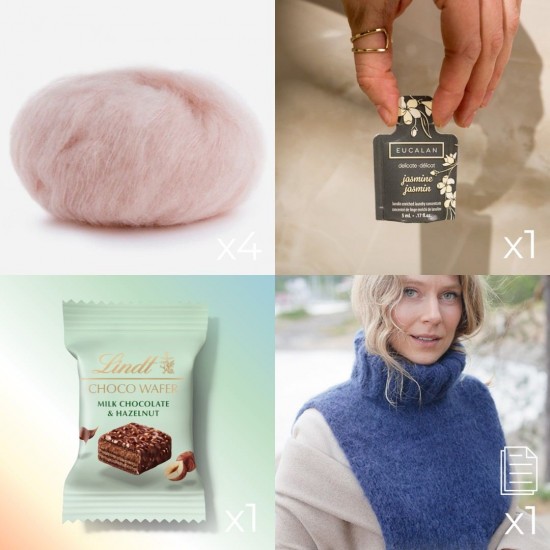 Midnight Snug Neck Warmer by DROPS Design Midnight Snug Neck Warmer by DROPS Design