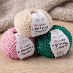 Алпака голд перли - мекота и перлен ефект