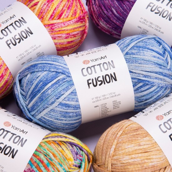 Котън Фюжън - шарена лятна прежда Котън Фюжън - шарена лятна прежда