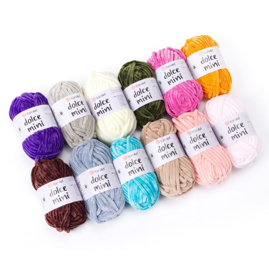 Долче мини - 12 цветни кълбенца