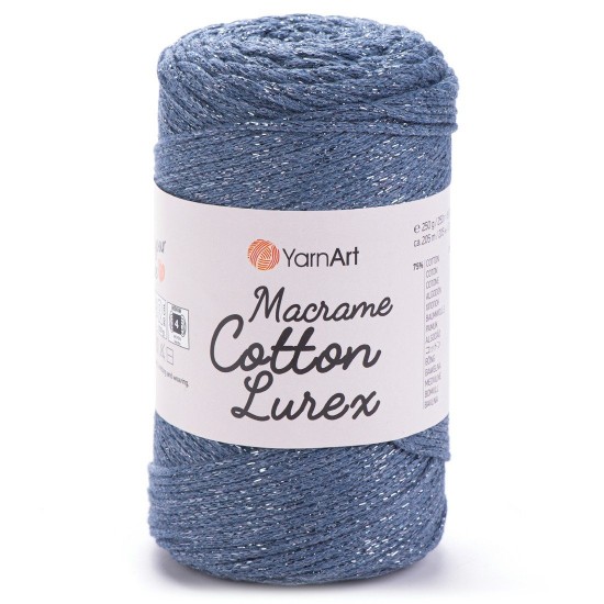 Макраме котон лурекс 250 грама Макраме котон лурекс 250 грама