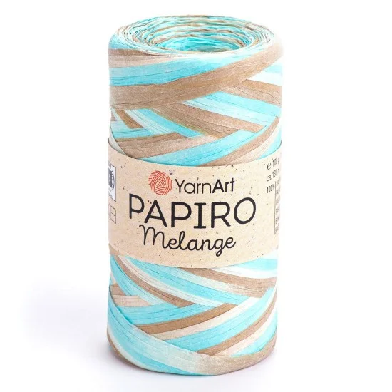 Папиро Меланж Raffia рафия хартиена прежда Папиро Меланж Raffia рафия хартиена прежда