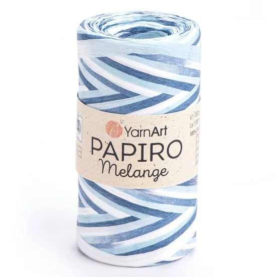 Папиро Меланж Raffia рафия хартиена прежда Папиро Меланж Raffia рафия хартиена прежда