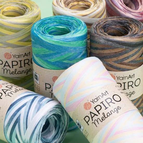 Папиро Меланж Raffia рафия хартиена прежда Папиро Меланж Raffia рафия хартиена прежда