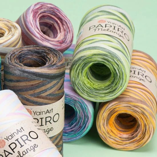 Папиро Меланж Raffia рафия хартиена прежда Папиро Меланж Raffia рафия хартиена прежда