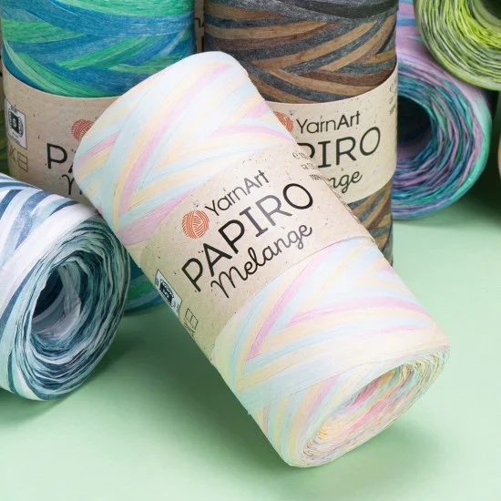 Папиро Меланж Raffia рафия хартиена прежда Папиро Меланж Raffia рафия хартиена прежда