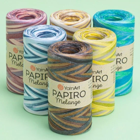 Папиро Меланж Raffia рафия хартиена прежда Папиро Меланж Raffia рафия хартиена прежда