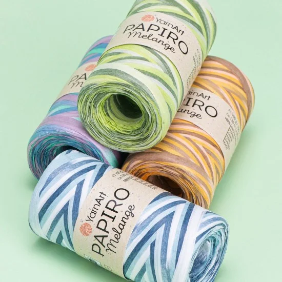 Папиро Меланж Raffia рафия хартиена прежда Папиро Меланж Raffia рафия хартиена прежда