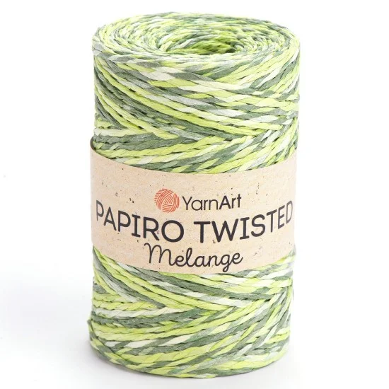 Папиро Туистед Меланж Raffia рафия хартиена прежда Папиро Туистед Меланж Raffia рафия хартиена прежда