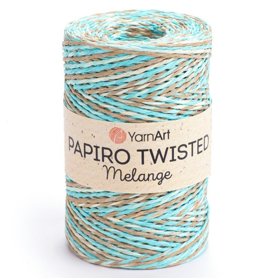 Папиро Туистед Меланж Raffia рафия хартиена прежда Папиро Туистед Меланж Raffia рафия хартиена прежда