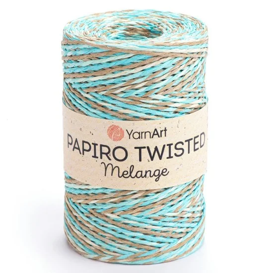 Папиро Туистед Меланж Raffia рафия хартиена прежда Папиро Туистед Меланж Raffia рафия хартиена прежда