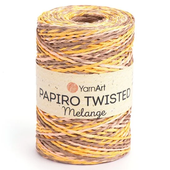 Папиро Туистед Меланж Raffia рафия хартиена прежда Папиро Туистед Меланж Raffia рафия хартиена прежда