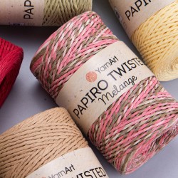 Папиро Туистед Меланж Raffia рафия хартиена прежда