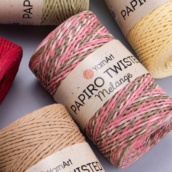 Папиро Туистед Меланж Raffia рафия хартиена прежда Папиро Туистед Меланж Raffia рафия хартиена прежда