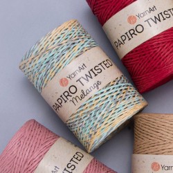 Папиро Туистед Меланж Raffia рафия хартиена прежда Папиро Туистед Меланж Raffia рафия хартиена прежда